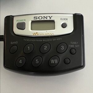 Sony Walkman SRF-M37V Portable Radio - Black and Silver